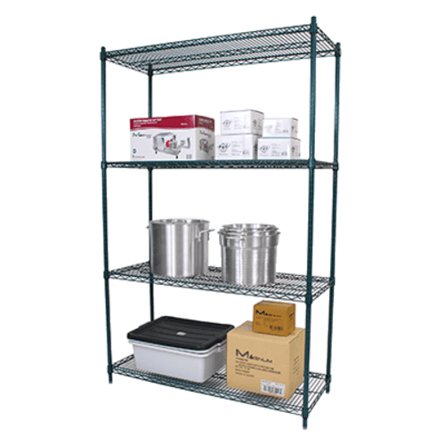 Magnum Storage & Transport Each / Green Magnum MWSGV1472 Wire Shelving - 14 Inch X 72 Inch - Value Green Epoxy | Denson CFE