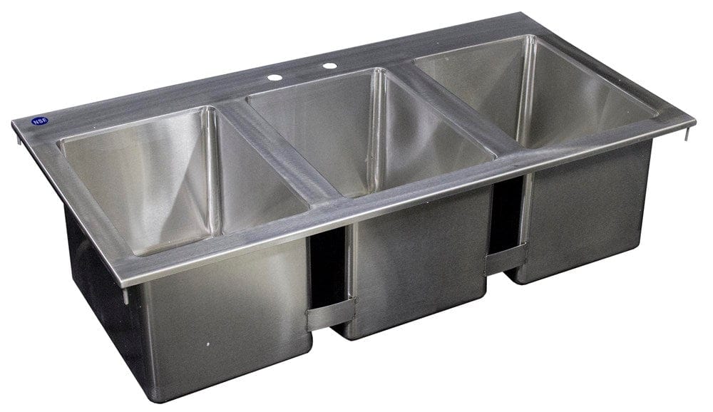 Magnum Unclassified EA Magnum MA-DIS-T-1014 Sink Drop-In Triple Bowl 10 Inch X 14 Inch | Denson CFE
