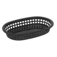 Magnum Unclassified Each Magnum MAG80731 Basket Platter Black 8.5" X 6" X 1.5 | Denson CFE