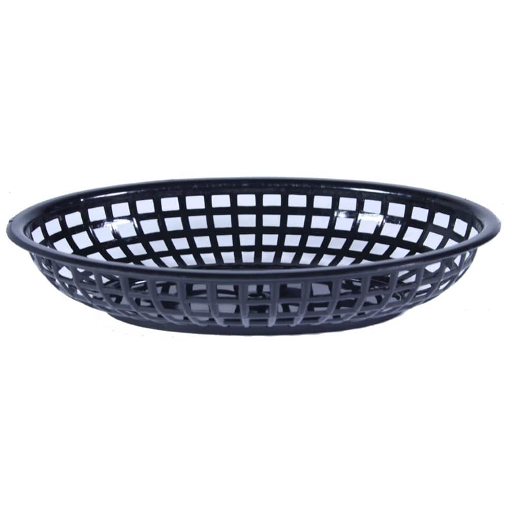Magnum Unclassified Each Magnum MAG80741 Bread Basket - Oval, Black, 9.5 Inch x 6 Inch x 2 Inch | Denson CFE
