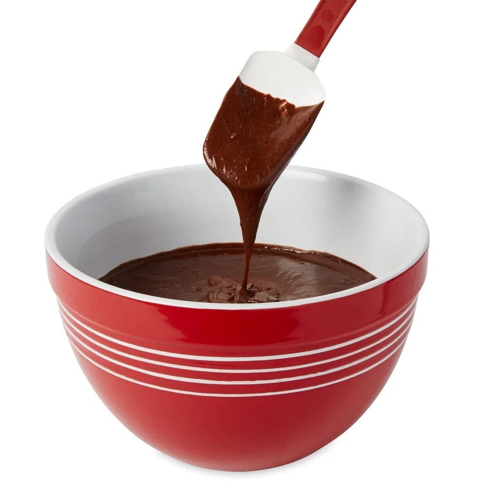 Master Distribution Services Smallwares Each Rubbermaid FG196600RED 9.5 in Spoon Scraper Spatula with Red Handle | Denson CFE