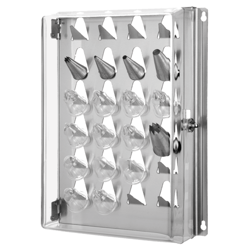 Matfer Bourgeat Smallwares Each Matfer 167900 Pastry Tip Rack 9-7/8"L X 3-1/3"W X 13"H Holds (24) Tips | Denson CFE