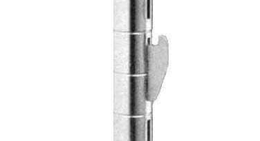 Metropolitan Wire (Canada) Ltd Food Service Supplies Each qwikSLOT, Post, 74-5/8",H, with slots at 1", interva