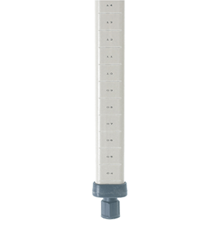 Metropolitan Wire (Canada) Ltd Storage & Transport Each Metro MX54P 54 3/16" Shelving Post with 1" Grooved Increments, Polymer | Denson CFE