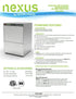 Moyer Diebel Ltd. Dishwasher Each Moyer Diebel Nexus N900 High Temperature 24 Racks Per Hour Undercounter Dishwasher | Denson CFE