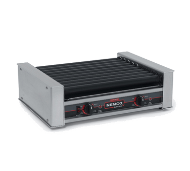 Nemco Food Display and Merchandising Each Nemco 8010SX 10 Hot Dog Roller Grill with GripsIt Non-Stick Coating | Denson CFE