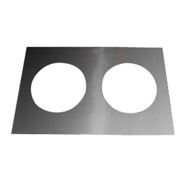 Nemco Food Holding & Warming Each Nemco 66093 Adapter Plate w/ 2 Holes 7 qt Inset For 6055A Series Countertop Warmers