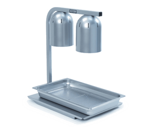 Nemco Food Service Supplies Each Nemco 6000A-2 Two Bulb Freestanding Heat Lamp - 120V