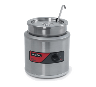 Nemco Smallwares Each Countertop Round Cooker/Warmer, 7 qt., stainless steel construct