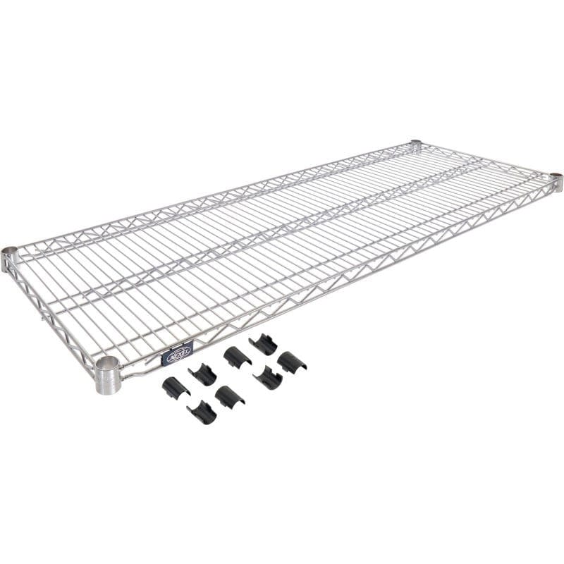 Nexel Storage & Transport Each Nexel S1854Z Poly-Z-Brite Wire Shelf 54"W x 18"D | Denson CFE