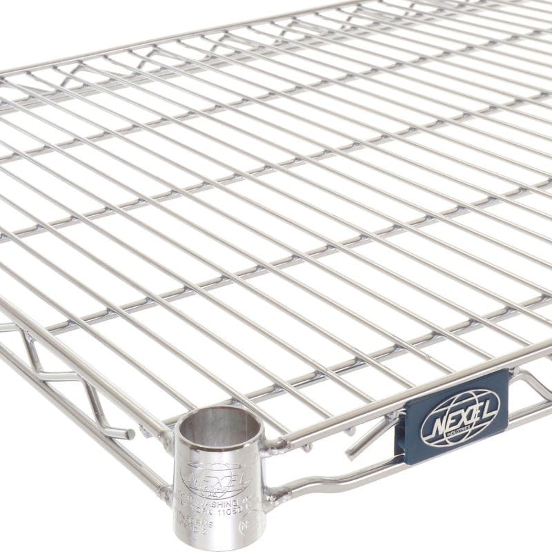 Nexel Storage & Transport Each Nexel S2142C Chrome Wire Shelf, 42"W x 21"D | Denson CFE