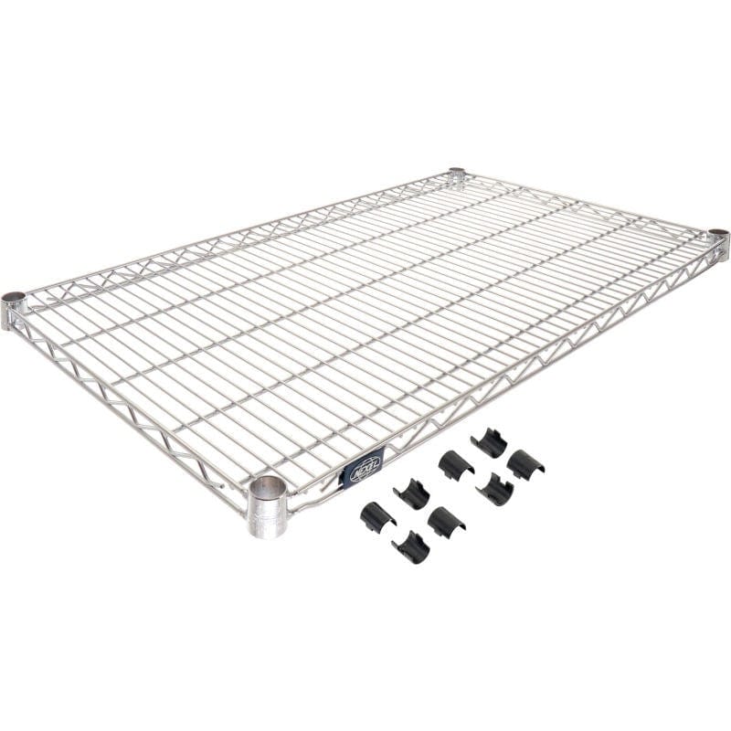 Nexel Storage & Transport Each Nexel S2142C Chrome Wire Shelf, 42"W x 21"D | Denson CFE