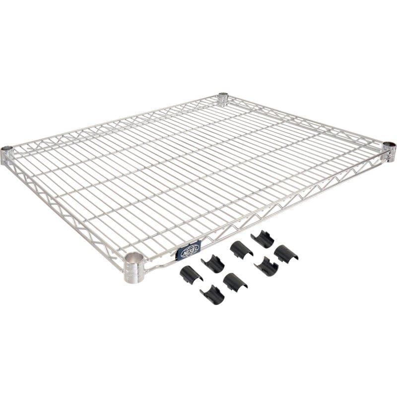 Nexel Storage & Transport Each Nexel S2430C Chrome Wire Shelf 30"W x 24"D | Denson CFE