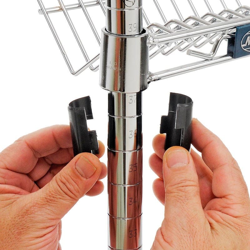 Nexel Storage & Transport Each Nexel SS2448C Chrome Slant Wire Shelf 48 inch x 24 inch | Denson CFE