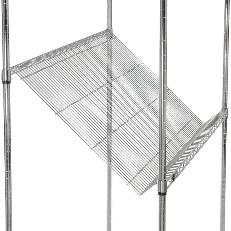 Nexel Storage & Transport Each Nexel SS2448C Chrome Slant Wire Shelf 48 inch x 24 inch | Denson CFE