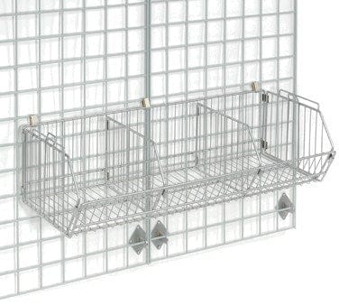 Nexel Storage & Transport Each Nexel WB3149 Global Industrial Stackable Wire Storage Bin, 36"W x 14"D x 9"H | Denson CFE