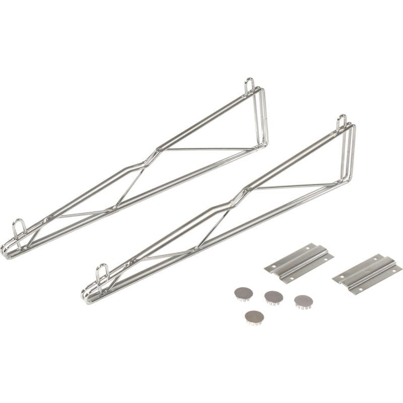 Nexel Storage & Transport Set Nexel AB18C Chrome Fixed Single Shelf Wall Mount Bracket, 18 inch | Denson CFE