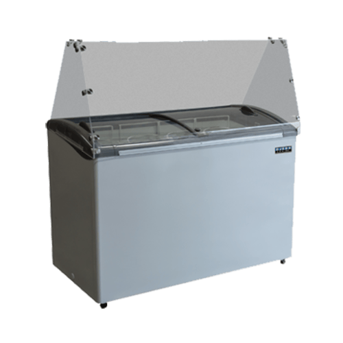 Ojeda Commercial Ice Cream Freezers Each Ojeda – 8FLAVORDIP Mobile Ice Cream Dipping Cabinet w/ 14 Tub Capacity – White, 120 V | Denson CFE