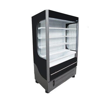 Ojeda Reach-In Refrigerators and Freezers Each Ojeda ALPA-120H Vertical Open Air Cooler, 52 Inch 6 Level Merchandiser 120V Black | Denson CFE