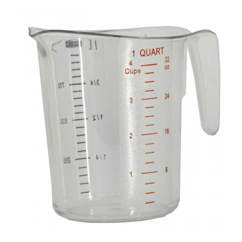 Omcan Canada Bakeware Each Omcan 80572 Measuring Cup 1 Quart (1000 ml) | Denson CFE