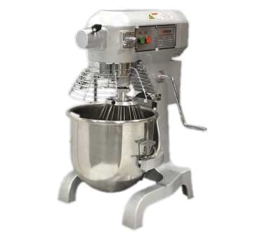 Omcan Canada Commercial Mixers Each Omcan 20441 20 Qt. Standard-Duty Planetary Mixer with Guard – 110V, 1120W | Denson CFE
