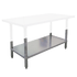 Omcan Canada Commercial Work Tables and Stations Each Omcan 17620 24″ x 84″ Galvanized Undershelf for 20198 and 23799 Elite Series Worktables | Denson CFE