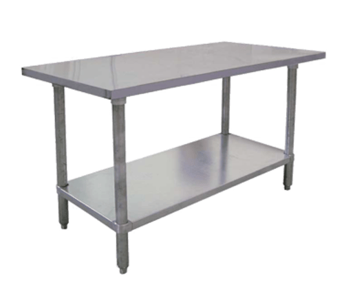 Omcan Canada Commercial Work Tables and Stations Each Omcan 19146 30" x 72" All Stainless Steel Work Table | Denson CFE