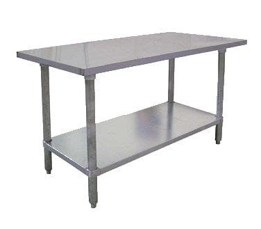 Omcan Canada Commercial Work Tables and Stations Each Omcan 21616 30″ x 36″ Stainless Steel Undershelf for 19143, 44344 and 47696 All Stainless Steel Worktable | Denson CFE