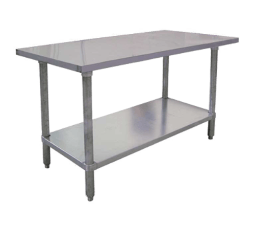 Omcan Canada Commercial Work Tables and Stations Each Omcan 22067 Standard Stainless Steel Work Table, 60" x 24" | Denson CFE