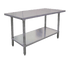 Omcan Canada Commercial Work Tables and Stations Each Omcan 22067 Standard Stainless Steel Work Table, 60" x 24" | Denson CFE