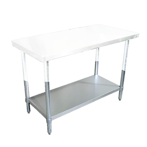 Omcan Canada Commercial Work Tables and Stations Each Omcan 22099 24″ x 84″ Undershelf for 22069 and 22084 Standard Work Table | Denson CFE