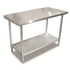 Omcan Canada Commercial Work Tables and Stations Each Omcan 24196 Stainless Steel Work Table - 18 x 24 in, 18 Gauge 430 Stainless Steel | Denson CFE