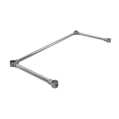 Omcan Canada Commercial Work Tables and Stations Each Omcan 39034 Galvanized Leg Brace for 24″ x 96″ Worktable | Denson CFE