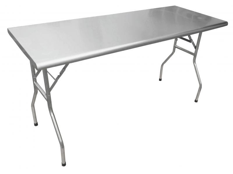 Omcan Canada Commercial Work Tables and Stations Each Omcan 41231 24″ x 72″ Stainless Steel Folding Table | Denson CFE