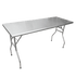 Omcan Canada Commercial Work Tables and Stations Each Omcan 41233 30″ x 72″ Stainless Steel Folding Table | Denson CFE