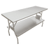 Omcan Canada Commercial Work Tables and Stations Each Omcan 41234 24″ x 60″ Stainless Steel Folding Table with Undershelf | Denson CFE