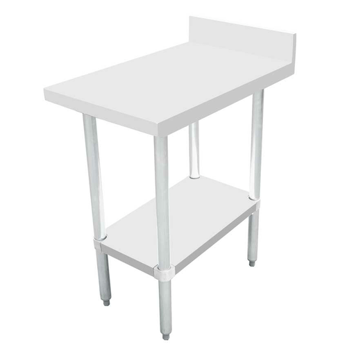 Omcan Canada Commercial Work Tables and Stations Each Omcan 46515 30″ x 18″ Equipment Filler Table with 4″ Backsplash | Denson CFE