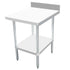 Omcan Canada Commercial Work Tables and Stations Each Omcan 46516 30" x 24" Stainless Steel Equipment Filler Table with 4" Backsplash | Denson CFE