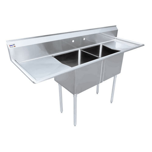 Omcan Canada Compartment Sinks Each Omcan 25269 Pot Sink - Two Compartment, 18 Gauge 304 Stainless Steel | Each