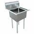 Omcan Canada Compartment Sinks Each Omcan 43772 One Tub Sink – 18" x 21" x 14" Stainless Steel Utility Sink | Denson CFE