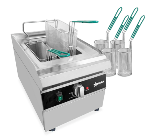 Omcan Canada Cooking Equipment Each Omcan 41882 Single Tank Pasta Cooker with 9L Capacity | Denson CFE