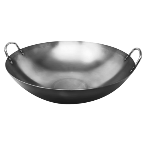 Omcan Canada Cookware Each Omcan 47868 – 18" Iron Mandarin Wok with Double Ear Handles | Denson CFE