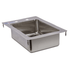 Omcan Canada Drop-In Sink Each Omcan 39779 10" x 14" x 5" Stainless Steel Single Tub Drop-in Sink with Flat Top | Denson CFE