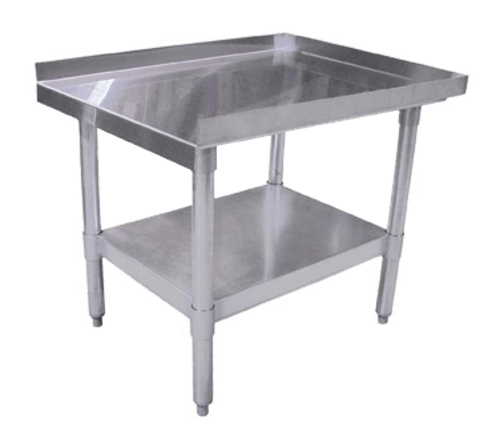 Omcan Canada Equipment Stands and Mixer Tables Each Omcan 22057 30" x 24" Stainless Steel Equipment Stand | Denson CFE