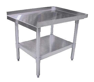 Omcan Canada Equipment Stands and Mixer Tables Each Omcan 22058 30″ x 30″ Stainless Steel Equipment Stand with Galvanized Undershelf and Legs | Denson CFE