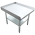 Omcan Canada Equipment Stands and Mixer Tables Each Omcan 47694 - 24 x 30 Stainless Steel Equipment Stand with 2 Inch Upturn and Undershelf | Denson CFE