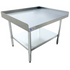 Omcan Canada Equipment Stands and Mixer Tables Each Omcan 47696 - 30 x 36 Inch Stainless Steel Equipment Stand with Undershelf and Legs (NSF Listed) | Denson CFE