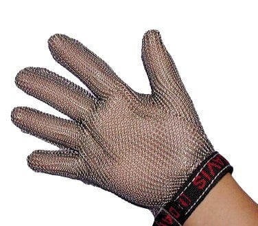 Omcan Canada Essentials Each Omcan 13561 Mesh Glove, reversible 5 finger, stainless steel, black,