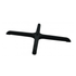 Omcan Canada Essentials Each Omcan 43155 30″ x 30″ Cross-Shaped Black Restaurant Table Base compatible for 43206 and 43509 Table Columns | Denson CFE