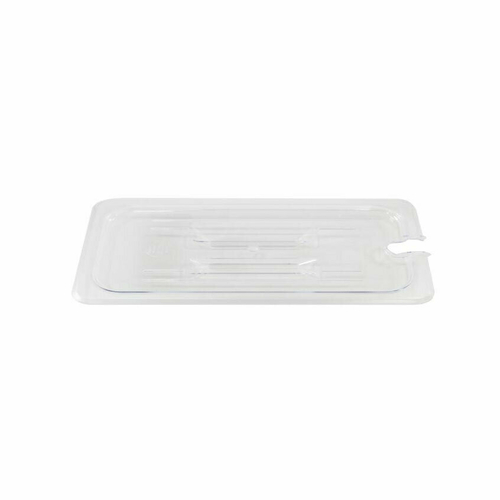 Omcan Canada Food Pans Each Omcan 80012 Polycarbonate Clear Slotted Cover for 1/9 size Food Pans | Denson CFE